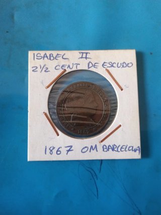 Lote 2 Monedas 2.5 Céntimos Escudo Barcelona