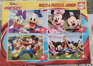 4 Puzzles Disney Junior Mickey Educa