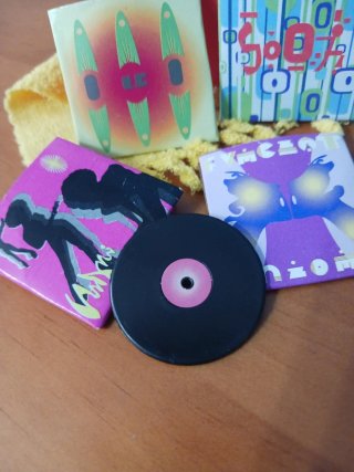 Caja de discos vinilo Barbie