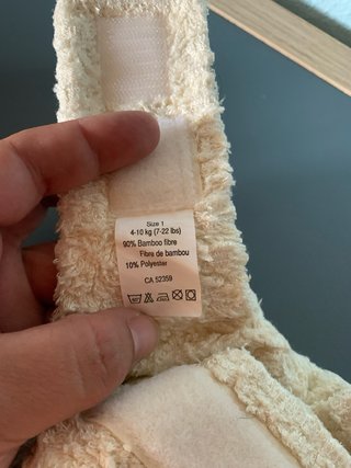 Pañales reutilizables fibra bambú