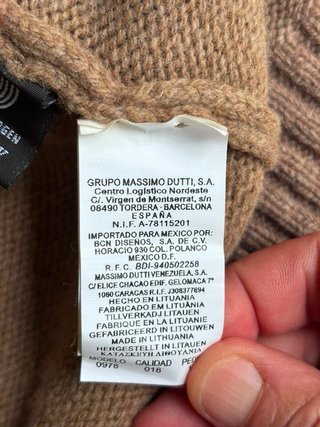 Cárdigan Massimo Dutti Beige y Rosa