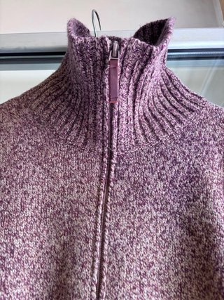 Cárdigan Massimo Dutti Beige y Rosa