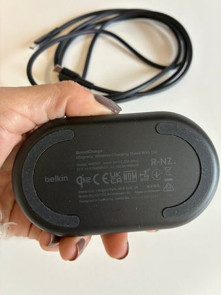 Cargador Inalámbrico Belkin Qi2 Negro