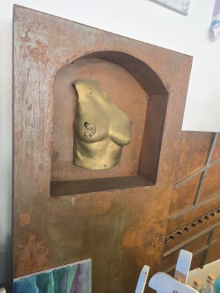Pareja Esculturas Hierro originales unicas