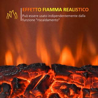 Camino Eléctrico de Suelo 1000/2000 W Efecto Llama