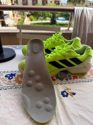 Zapatillas Padel Adidas Hombre Verde Neón