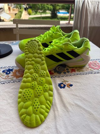 Zapatillas Padel Adidas Hombre Verde Neón