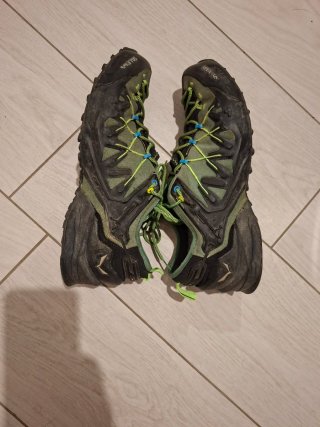 Scarpe Salewa uomo trekking nere verdi
