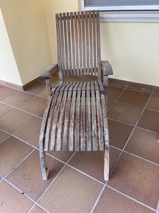 Conjunto 2 Sillones Teca Ajustables Exterior