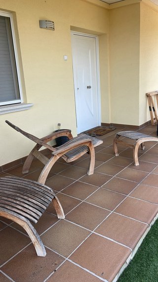 Conjunto 2 Sillones Teca Ajustables Exterior