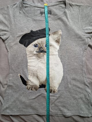 Camiseta de Gato con Boina y Bigote!