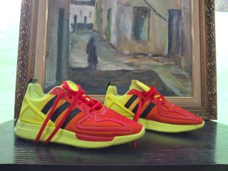 Zapatillas Adidas ZX 2K Boost Rojas y Amarillas