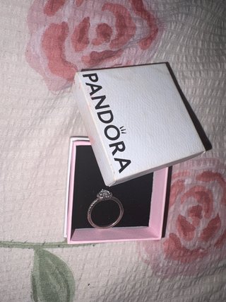 Anillo Pandora Corazón Circonita Plata