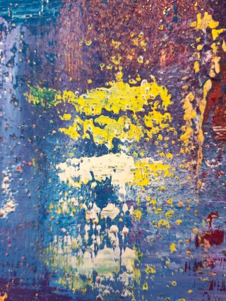 Cuadro abstracto pintado a mano