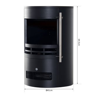 Estufa Eléctrica de Suelo 900W/2000W con Efecto Ll