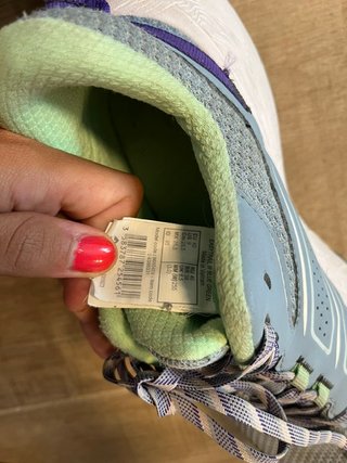 Zapatillas deportivas chica azul y verde