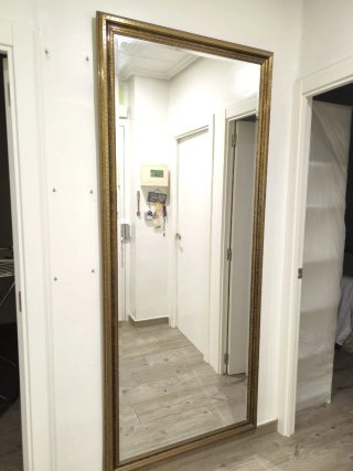 Espejo de pared madera y cristal