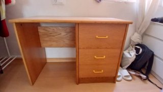 Cama nido 90cm + escritorio madera