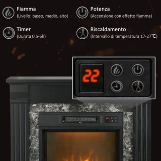 Camino Eléctrico de Suelo con Temporizador, Llama