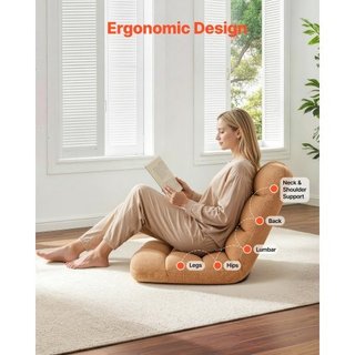 Silla de suelo, silla de juego plegable con 14 pos