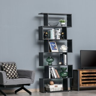 Librería de Diseño, Librería de Pared Negra, 6 Est