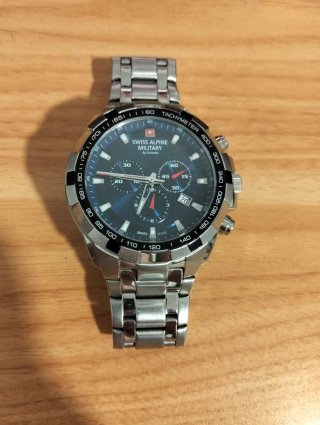Reloj SWISS ALPINE MILITARY Cronógrafo Azul