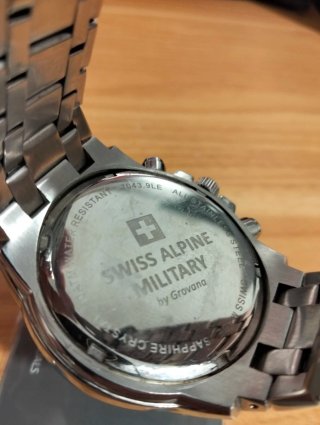 Reloj SWISS ALPINE MILITARY Cronógrafo Azul
