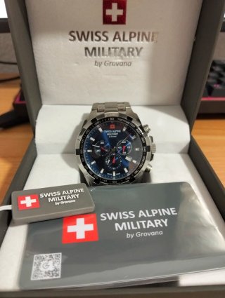 Reloj SWISS ALPINE MILITARY Cronógrafo Azul