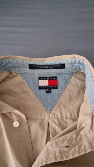 Camicia Tommy Hilfiger Beige Uomo