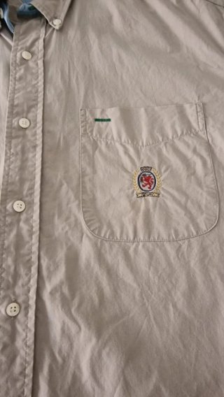 Camicia Tommy Hilfiger Beige Uomo