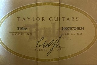 Taylor 310CE ElectroAcustica + Funda Rigida