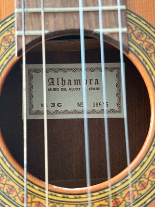 Guitarra Clásica Alhambra Modelo 3C