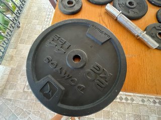 Discos de pesas para banco de entrenamiento