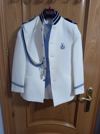 Traje de comunión chico blanco talla 9 años