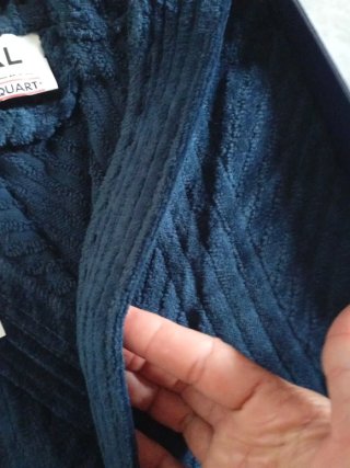 Accappatoio Equart Jacquard Velour Blu XL