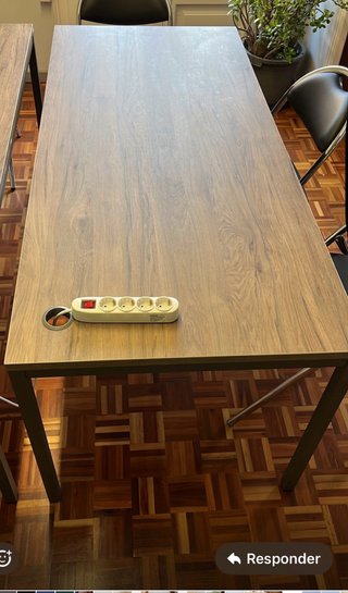 Mesa 180x80cm, Madera y Metal