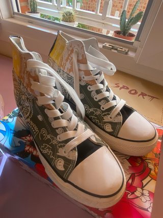 Converse patchwork multicolor talla 38