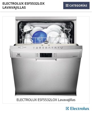 Lavavajillas Electrolux Acero Inoxidable