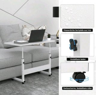 Escritorio blanco plegable para trabajo