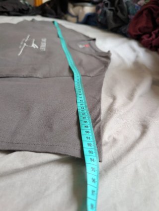 Camiseta gris de comida talla L