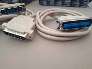 2 Cables Impresora DB25 - Centronics 1.5m
