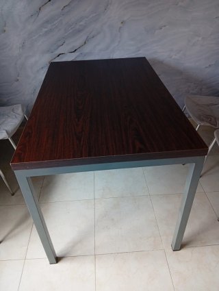 Mesa comedor/cocina madera y metal