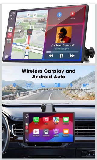 Pantalla CarPlay 9 GPS Bluetooth