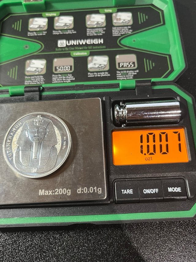 Moneda Plata Tutankamón 1oz Sierra Leona 2023