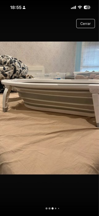 Bañera bebé con hamaca plegable
