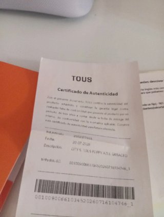 Bolso Tous Gris con Documento de Autenticidad