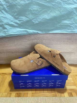 Birkenstock Boston Camel Suede / Mink EU 40