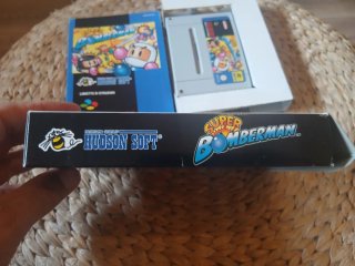 Super Bomberman SNES PAL - Caja, Cartucho y Manual