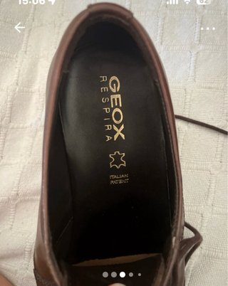 Zapatos Geox Piel Marrón Caballero