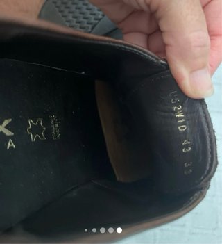 Zapatos Geox Piel Marrón Caballero